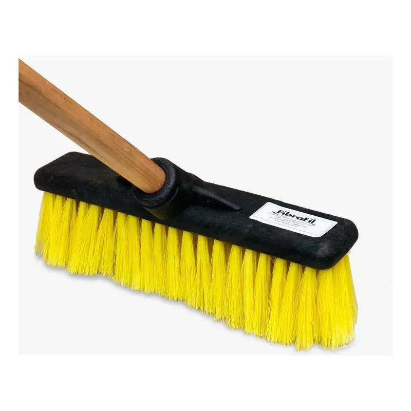 10x Vassoura De Lavar Onibus Nylon Fina Plástica 30 Cm Sem