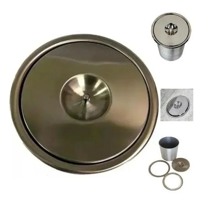 10x Lixeira Embutir No Granito 3 Litros Inox 304 Não Enferr