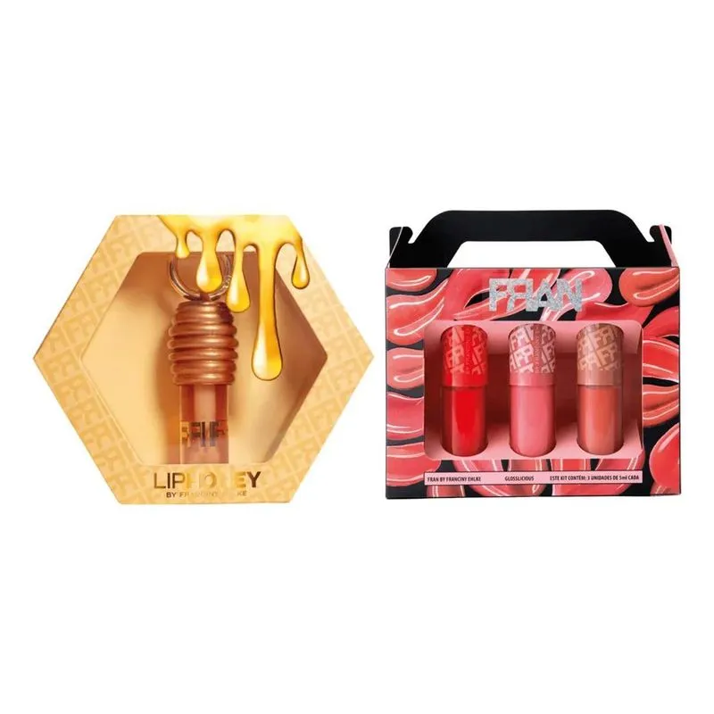 10x Kit Gloss Fran By Franciny Ehlke Liphoney Glosslicious