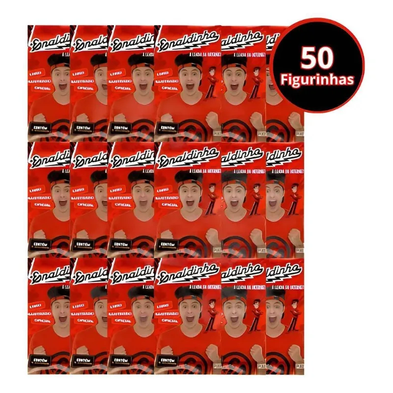 Kit 50 Figurinhas Do Álbum Enaldinho A Lenda = 10 Envelopes