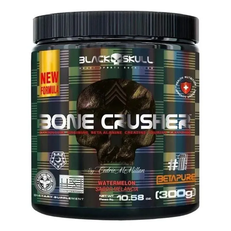 Bone Crusher 300g Pré Treino Pote 60 Melancia - Watermelon