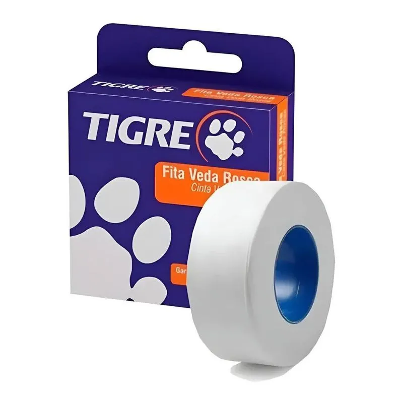 Veda Rosca Tigre 18mm X 25 M Cor Branco Liso
