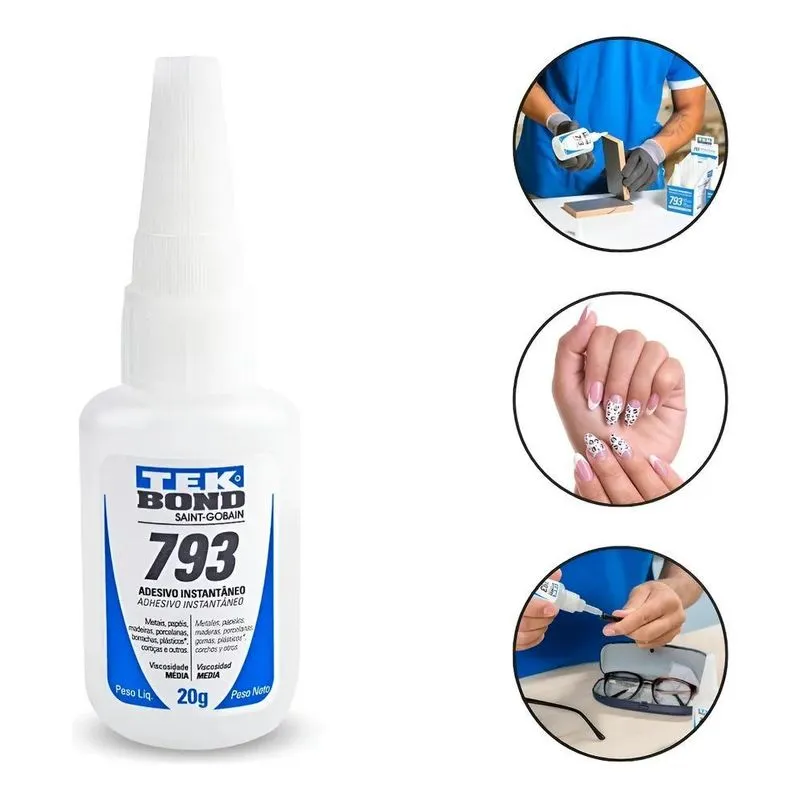 Cola Instantânea Tekbond 793 20g Super Bond Top Qualidade