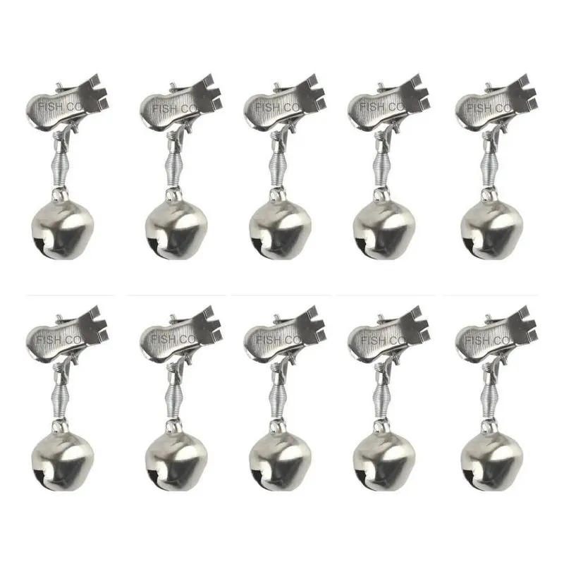 5x Kit C/10 Sininho Sino Alarme Vara Pesca Guizo C/n