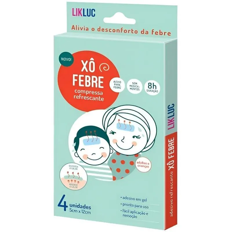 Xô Febre Alívio Da Febre Adulto Criança Compressa Já Cor Ver