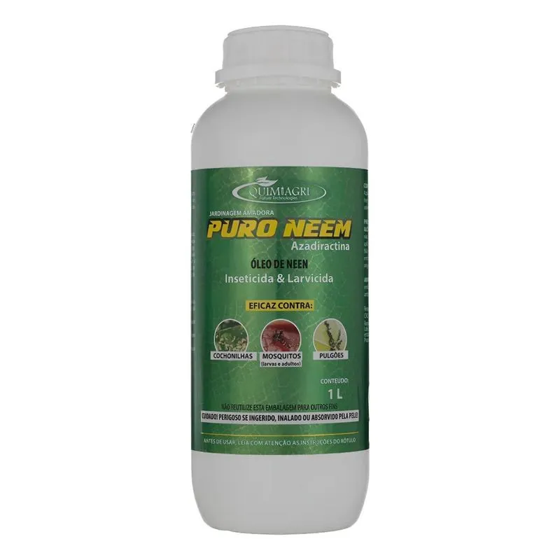 Óleo De Nim Neem Puro Azadiracthina 1 L Orgânico Xô Praga