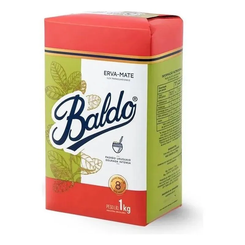 5x Erva Mate Baldo Yerba Padrão Uruguaio Dourada Intensa 1