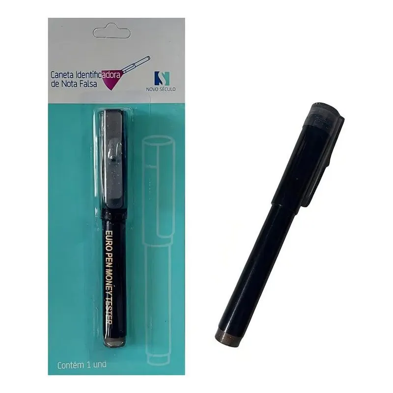 10x Caneta Para Identificar Notas Falsas Dinheiro Com Luz N