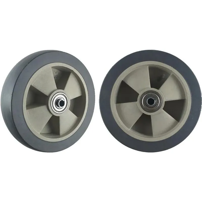 3x Par De Rodas Termoplasticas 512 Reforçadas Duplo Rolament