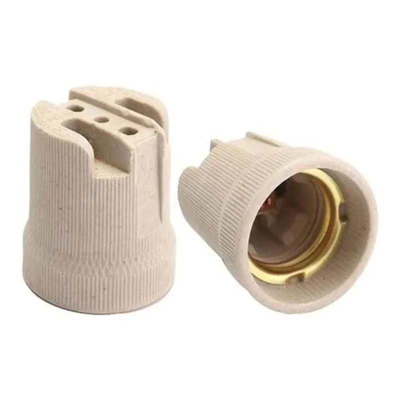 5x Bocal Soquete E27 Porcelana Foxlux