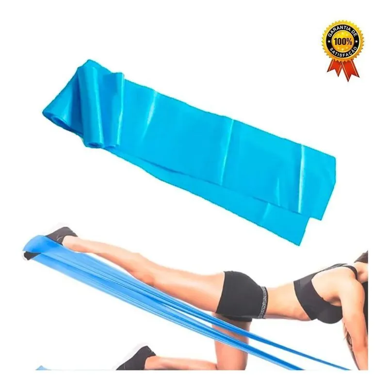 5x Faixas Elásticas Thera Band Fisioterapia 1,5mt (média)