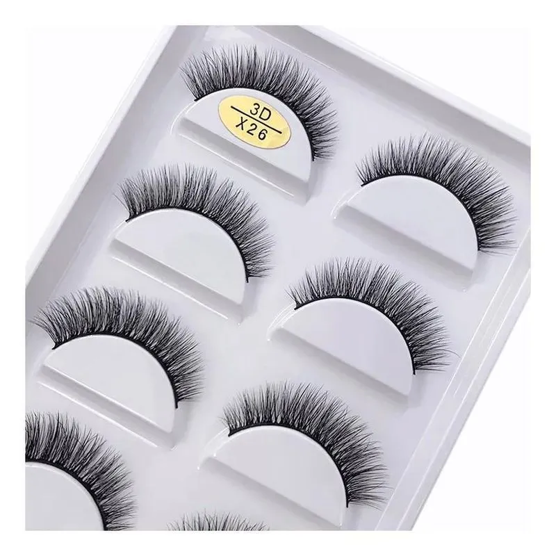Cílios Postiços Modelo X Cartela Com 5 Pare X26