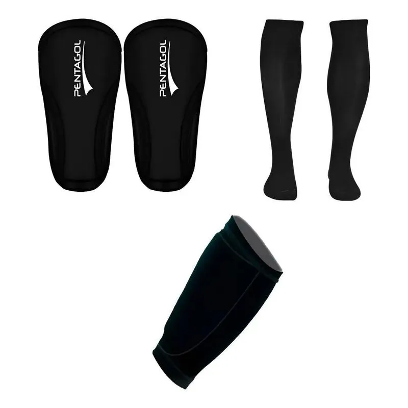 Kit Par Porta Suporte Preto Caneleira Sortida Meião Preto M