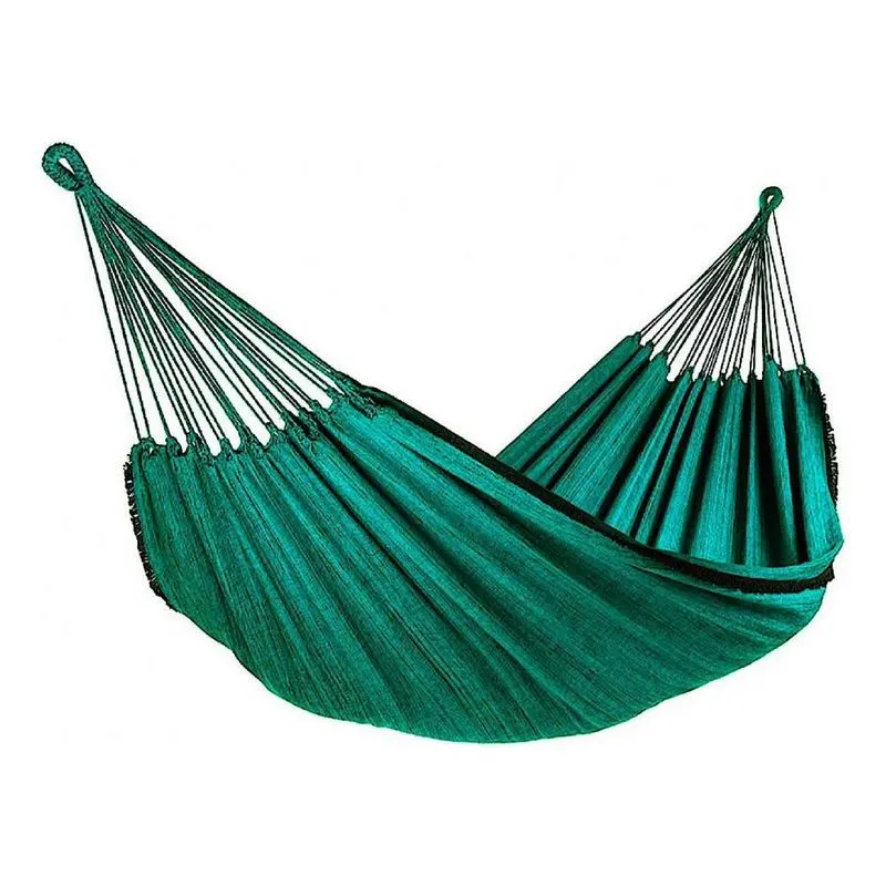 Rede De Dormir Gigante Casal Algodão 170kg Conforto - Verde