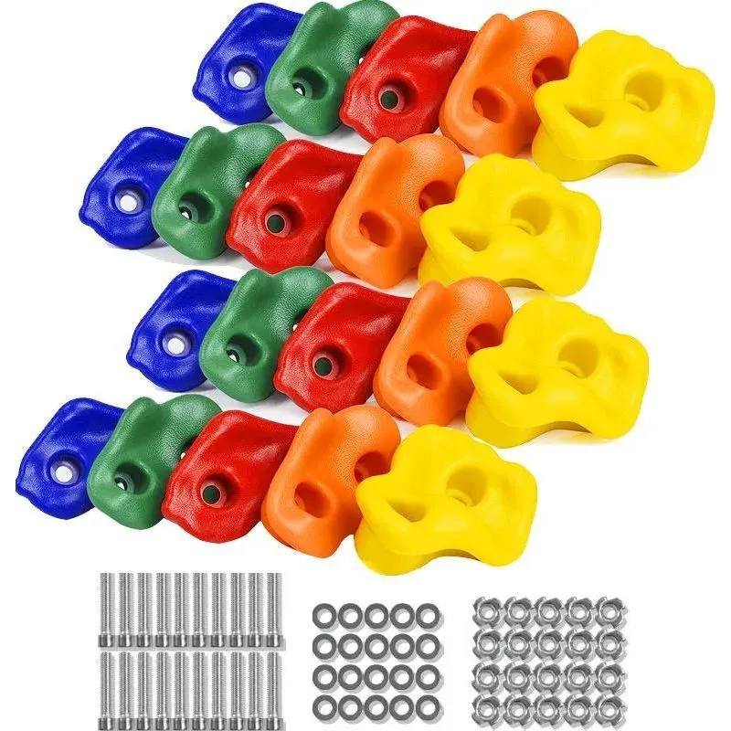 10x Agarras Escalada 20 Buracos Infantil Ergonomicas