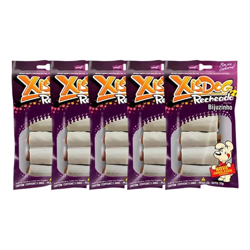 Petisco Xisdog Bijuzinho 53g - Kit 5un