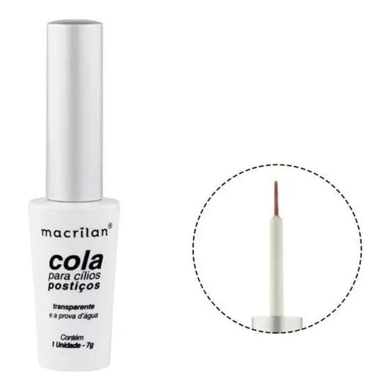 Cola Para Cílios Postiços Macrilan Cor Transparente