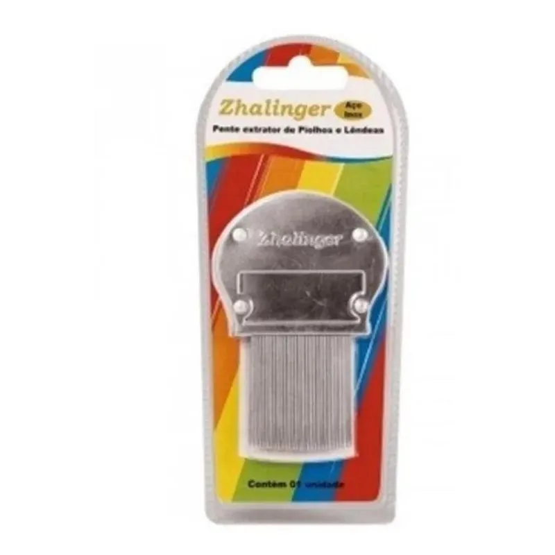 Pente Fino De Aço Inox - Remove Piolho E Lêndeas Sem Dor