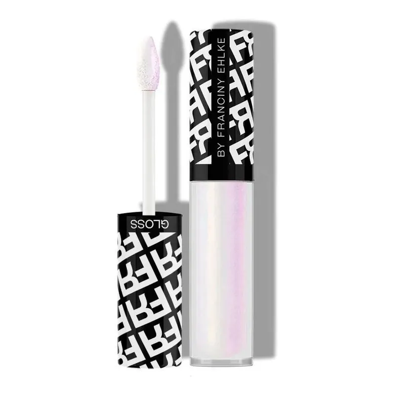 5x Gloss Labial Glossip Glitter Prata 4,5ml By Franciny Ehlk