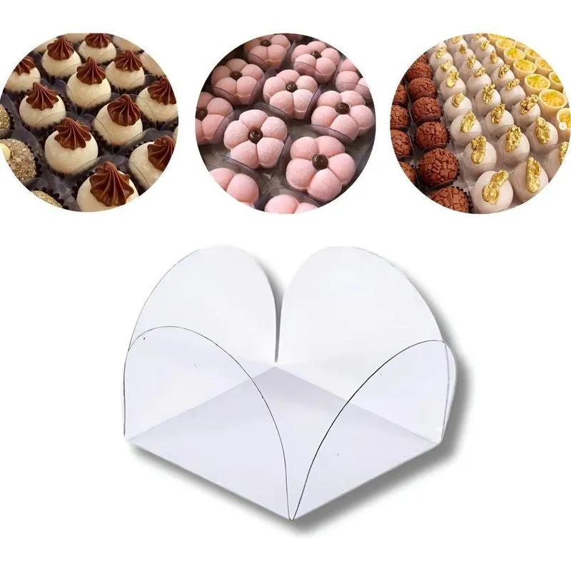 2x 400 Forminhas De Acetato 4 Pétalas Doces Finos Casamento