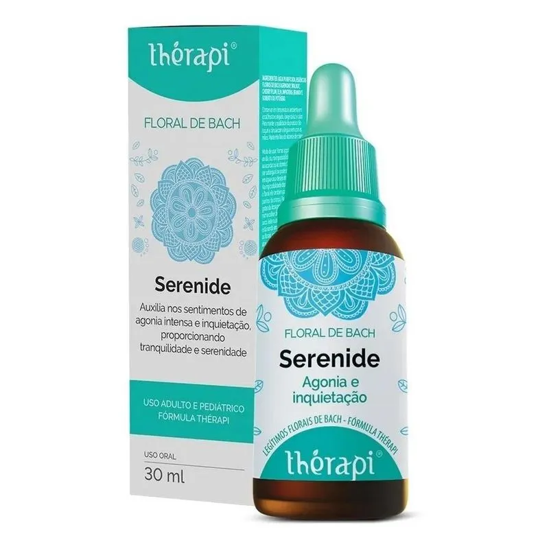 3x Floral De Bach Thérapi Serenide 30ml Sabor Neutro