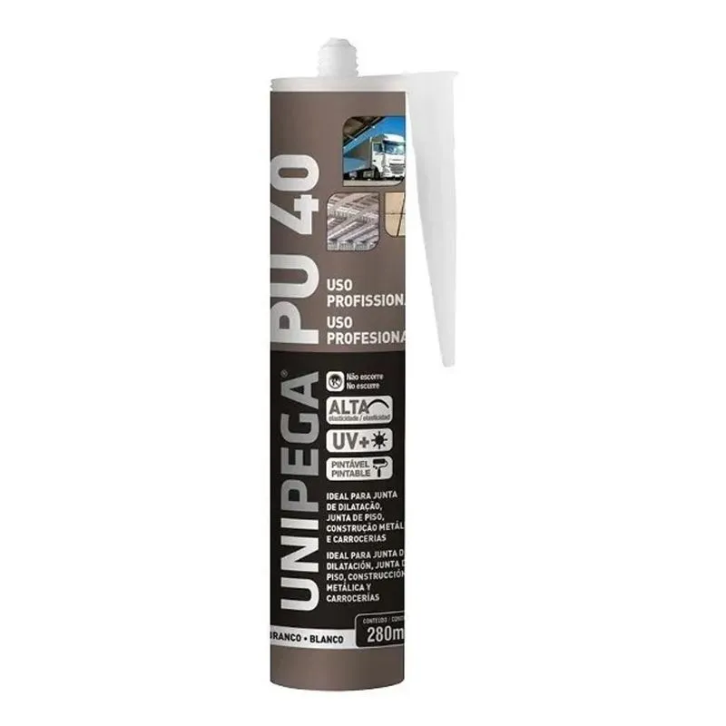 10x Silicone Pu40 Adesivo Selante De Poliuretano Branco 400