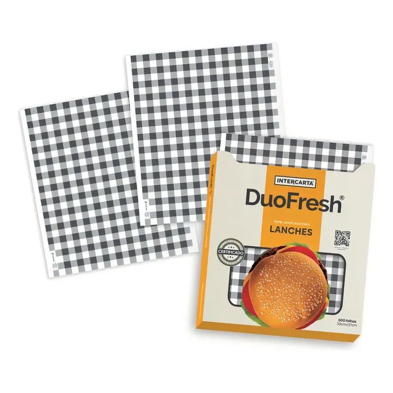 10x Papel Acoplado Para Hamburgueria Lanchonete Frios 500 F