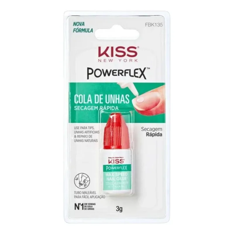 Cola Para Unhas Seca Em 3 Segundos Kiss Ny