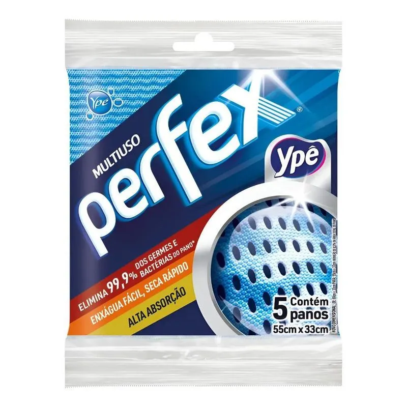 Pano Perfex Multiuso Azul 5 Unidades