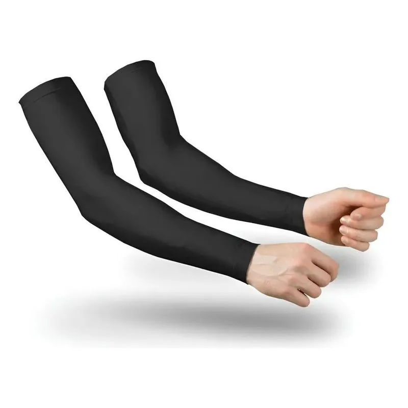 Manguito UV Térmico: Proteção Solar Braço Ciclismo - Preto U