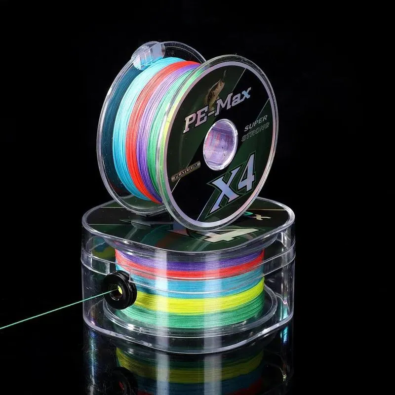 Linha Multifilamento 300m PE 4 F - Multicolor-0.16mm-5kg-1.0