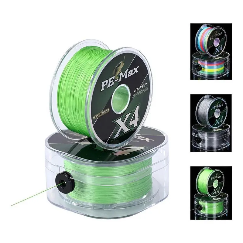 Linha Multifilamento 300m Pe 4 Fios: - Verde-0.32mm-20kg-4.0
