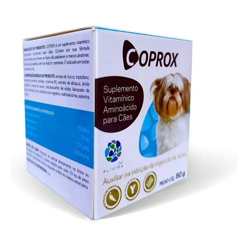 Coprox 60g - Alivira Suplemento Para Cães