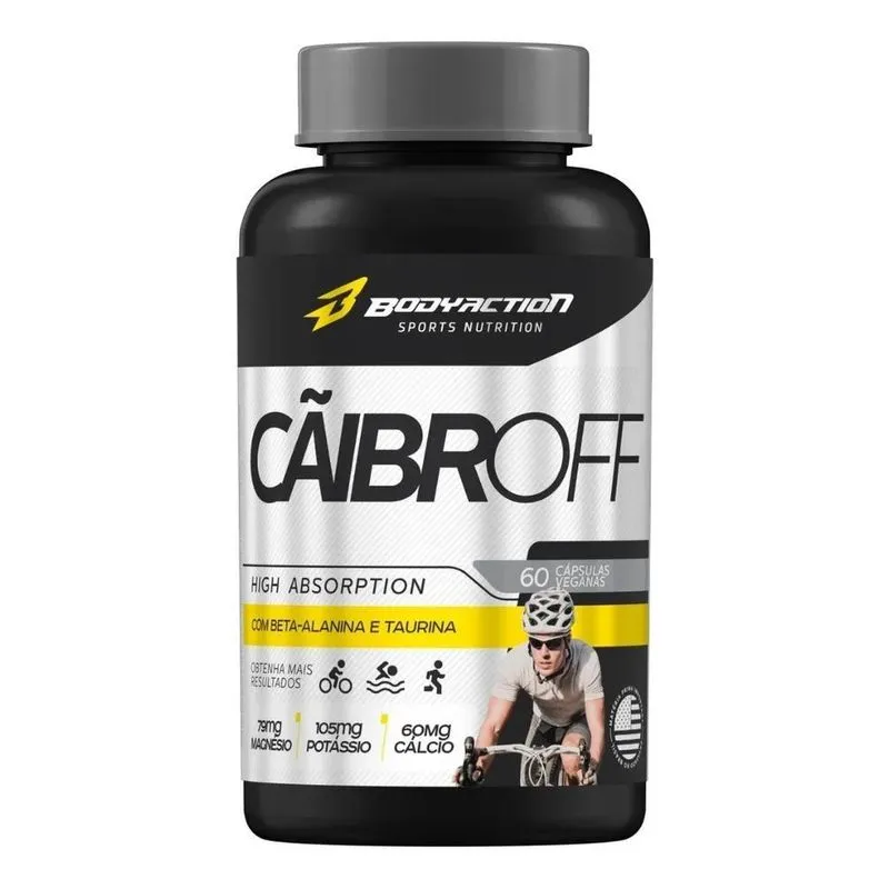10x Cãibroff Anti Cãimbras 30 Dias Bodyaction Sabor Sem Sab