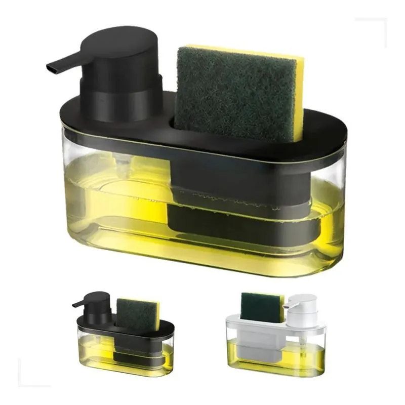 Dispenser Detergente Porta Bucha Pia Cozinha Organizador