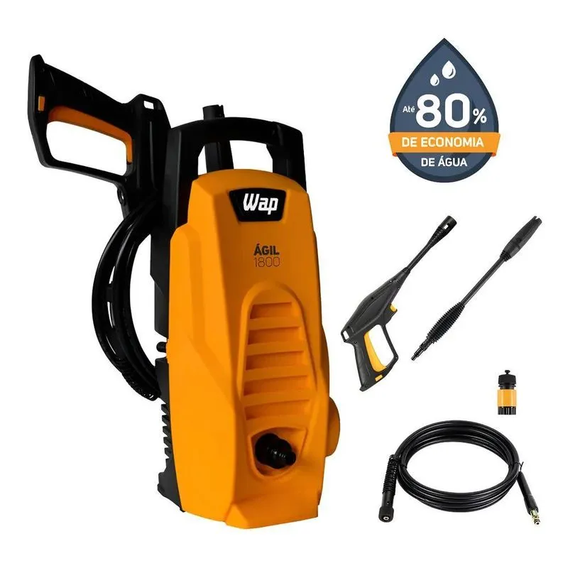 Lavadora De Alta Pressão 1400W 1300PSI 300L/H Wap Ágil 1800