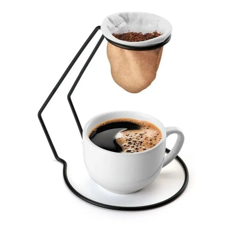 5x Suporte Para Coador De Mesa Individual Filtro Pano Café