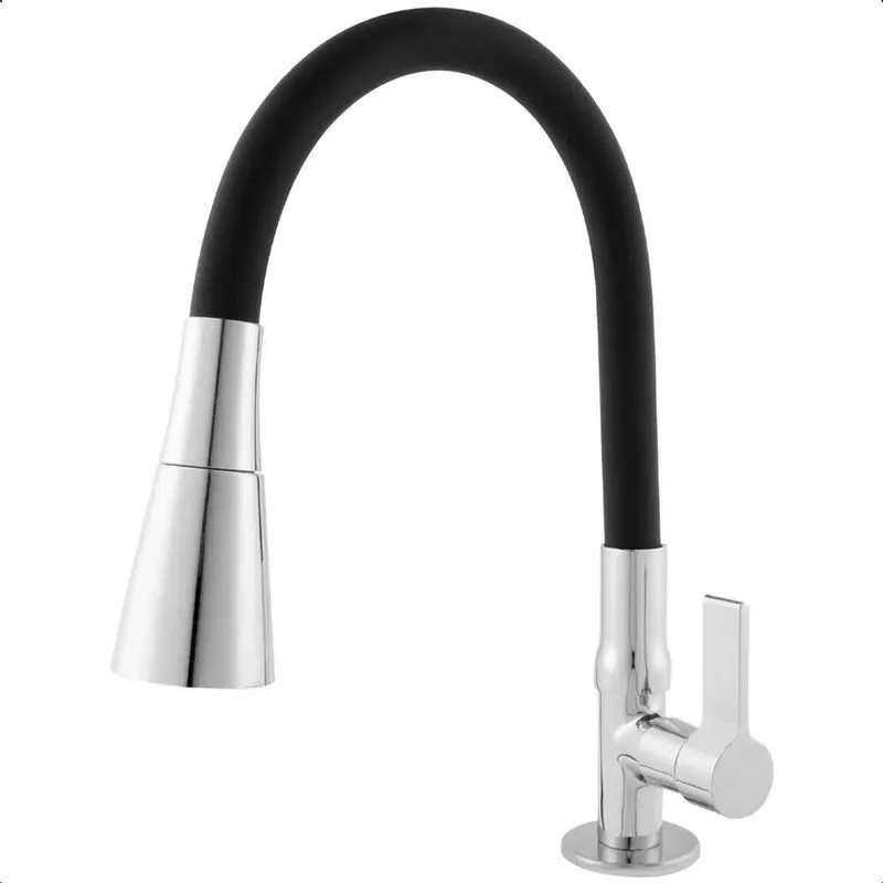 5x Torneira De Cozinha Para Bancada Gourmet Flexivel Pia