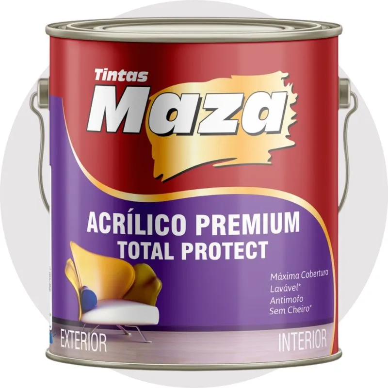 Tinta Acrílica Premium Parede Exterior Interior 3,6l Gelo