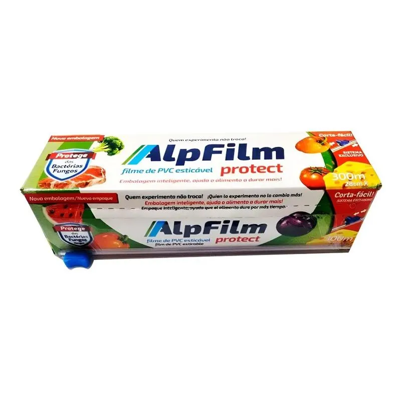 Filme Pvc Com Trilho Alpfilm 28cm X 300m
