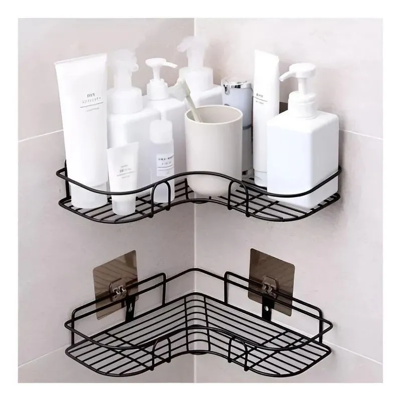 Vittak Kit 2 Porta Shampoo Sabonete Suporte De Canto Parede