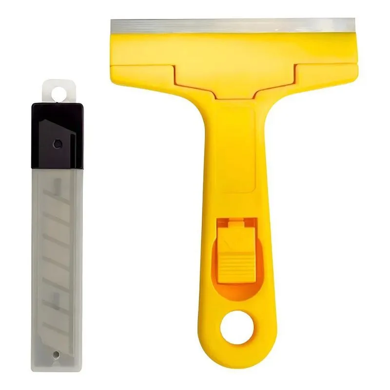 Raspador Plano Para Tintas Piso Vidro Cerâmica Com 5 Lâminas