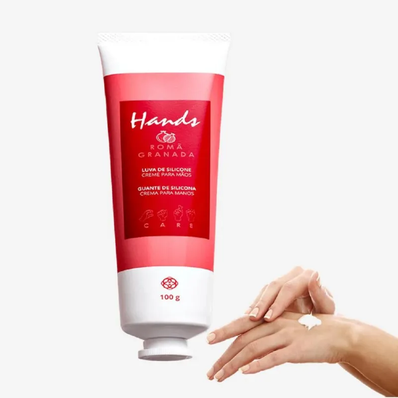 5x Luva De Silicone Hinode Creme Para Mãos Aloe Ver