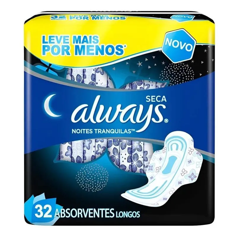 Always Noites Tranquilas Noturno Absorvente Noite Tranquila
