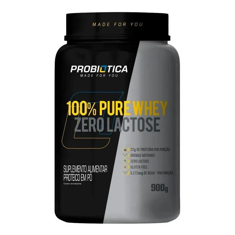 100% Pure Whey Zero Lactose 900g - Probiótica