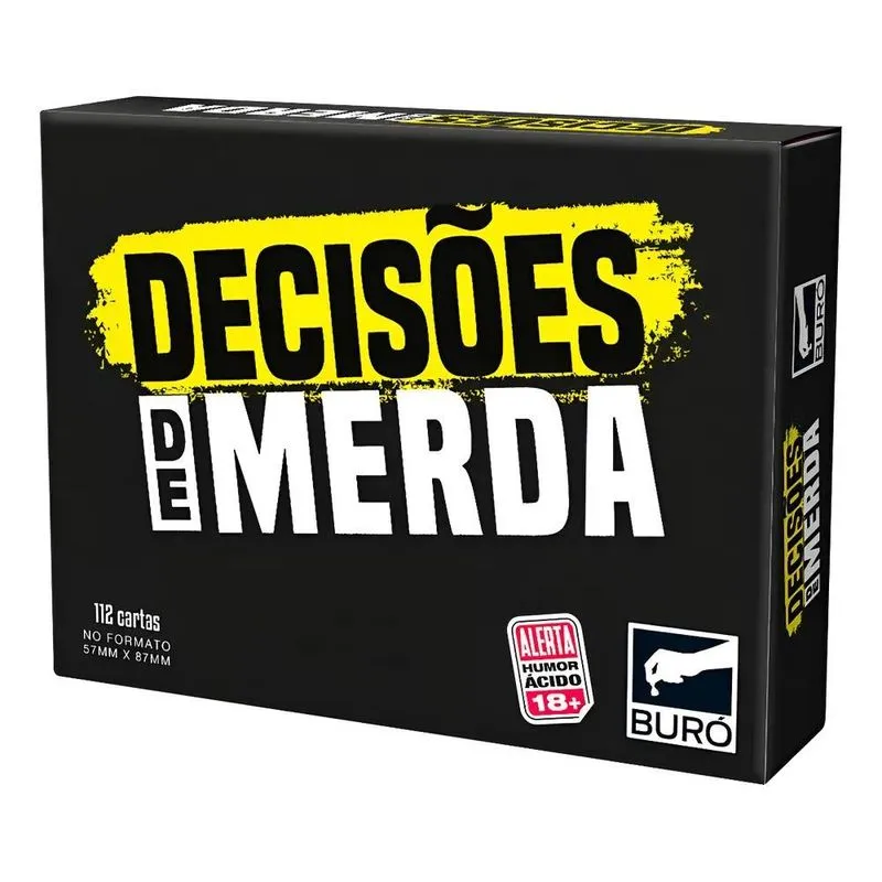 Decisões De Merda- Jogo De Cartas Buró