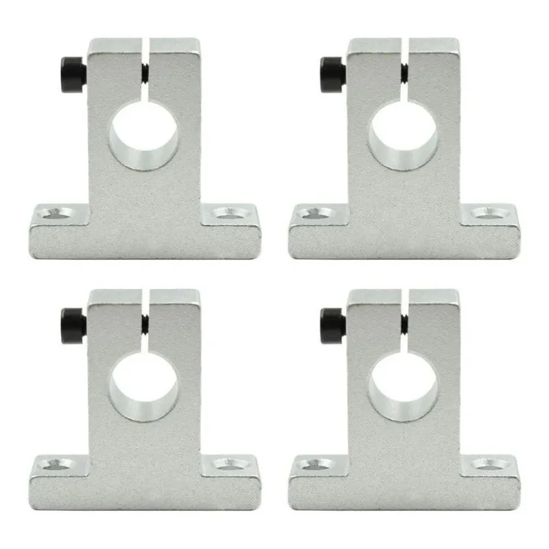 2x Kit 4 Suporte Para Eixo Guia Linear 12mm Sk12 Cnc Router