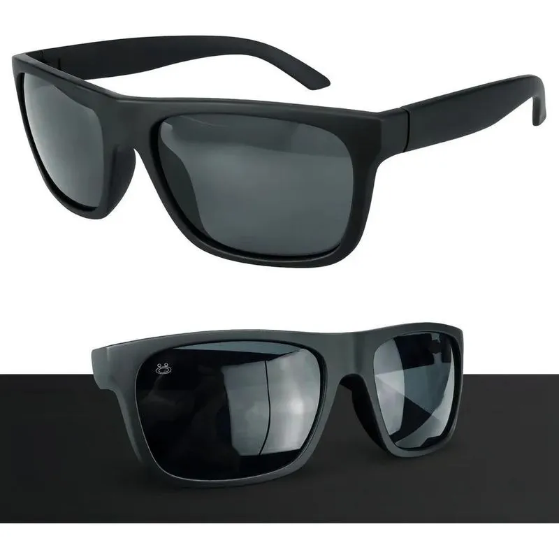 3x Óculos Masculino Preto Proteção Uv Emborrachado Verão Pra