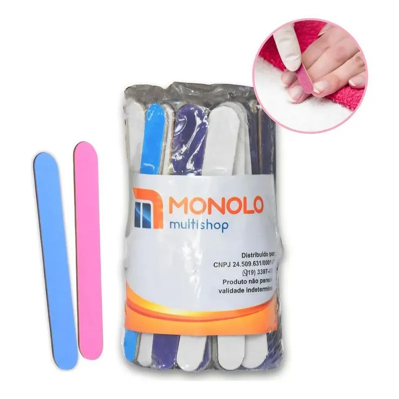 Monolo Lixa Unha Marca Monolo Reta Colorida