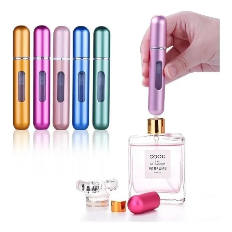 Porta Perfume Recarregável Mini Frasco 5ml Bolsa Viagem Bols
